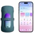 Lovense Gush 2 - app-styrt penishodevibrator (turkis)