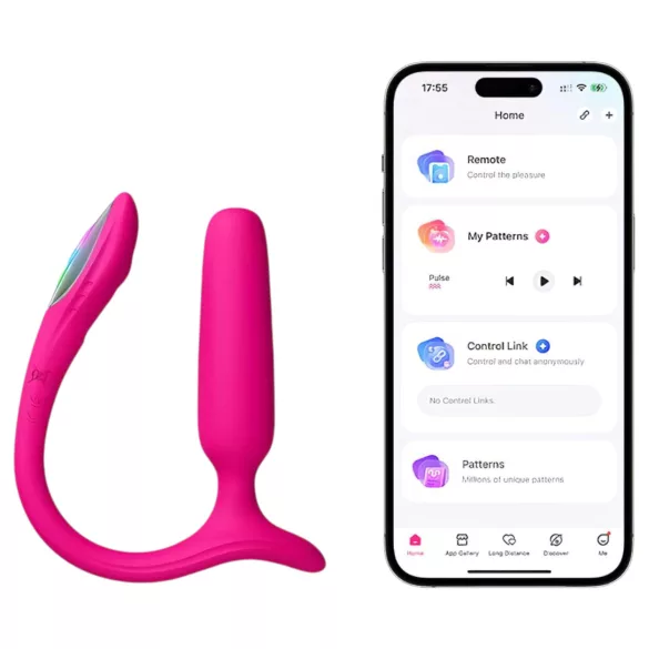 Lovense Lush Anal - App-styrt analvibrator med LED - rosa