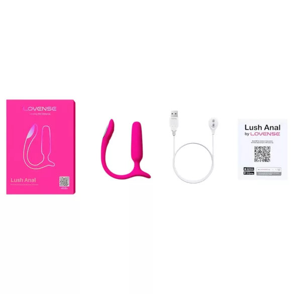 Lovense Lush Anal - App-styrt analvibrator med LED - rosa