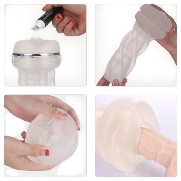 Tracy's Dog Crystal - realistisk onanihylse (gjennomsiktig)