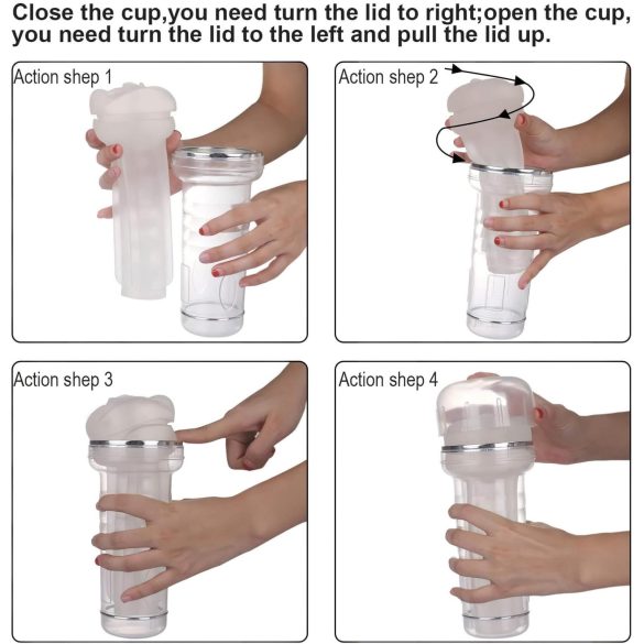 Tracy's Dog Crystal - realistisk onanihylse (gjennomsiktig)