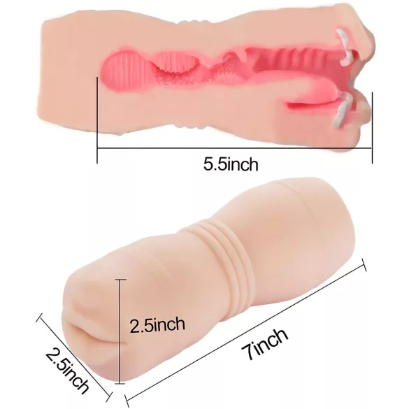 Tracy's Dog Cup - naturtro munnmasturbator med tenner (naturlig)