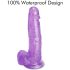 Tracy's Dog Jelly 8 - sugekopp, testikkel-dildo (lilla)