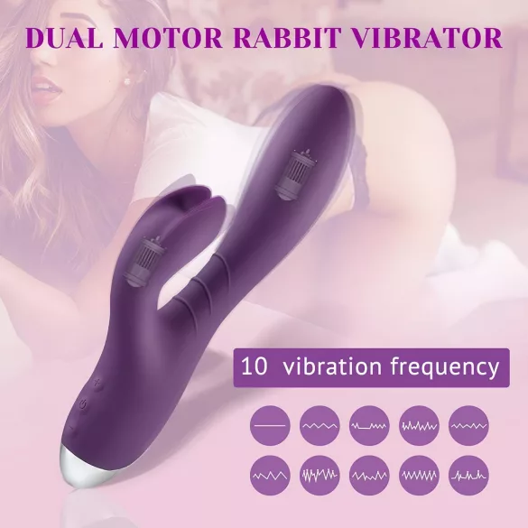 Tracy's Dog Rabbit - vanntett klitorisvibrator (lilla)