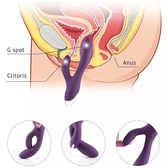 Tracy's Dog Rabbit - vanntett klitorisvibrator (lilla)