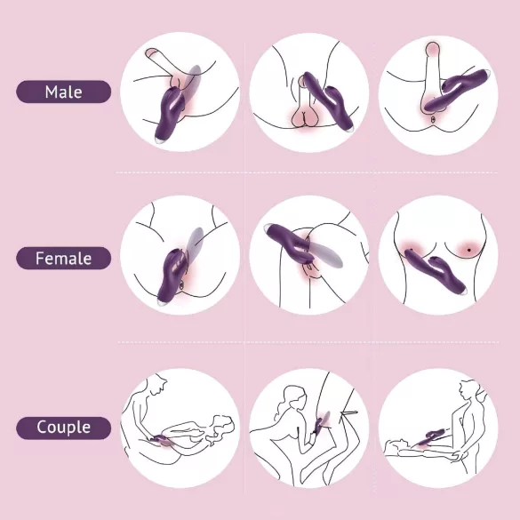 Tracy's Dog Rabbit - vanntett klitorisvibrator (lilla)