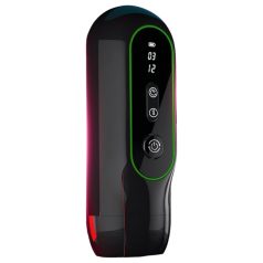 Leopard - vibrerende opp-ned masturbator (svart)