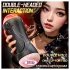 Leopard - munn- og kunstig vagina penisvibrator (natur)