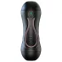 Leopard - munn- og kunstig vagina penisvibrator (natur)