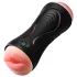 Leopard - munn- og kunstig vagina penisvibrator (natur)