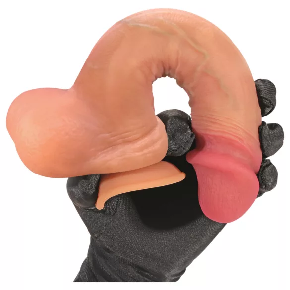 FeelSkin - ultrarealistisk dildo (hudfarget, 21 cm)
