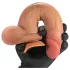 FeelSkin - ultrarealistisk dildo med baller - natur (18,5 cm)
