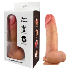  FeelSkin - ultrarealistisk dildo med testikler (naturell, 12,5 cm)