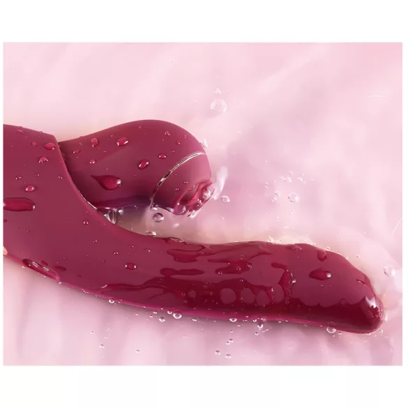 Vibeconnect - 2-i-1 G-punkt- og klitorisvibrator (rød)