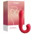 Honey Play Box Joi Thrust 2 - smart støtende, slikkende vibrator (rød)