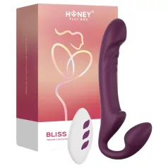   Honey Play Box Bliss - roterende perlevibrator med seletøy (lilla)