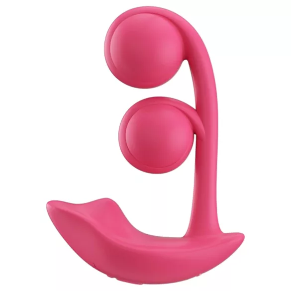 Honey Play Box Melody - appstyrt 2‑i‑1 vibrator med perler (rød)