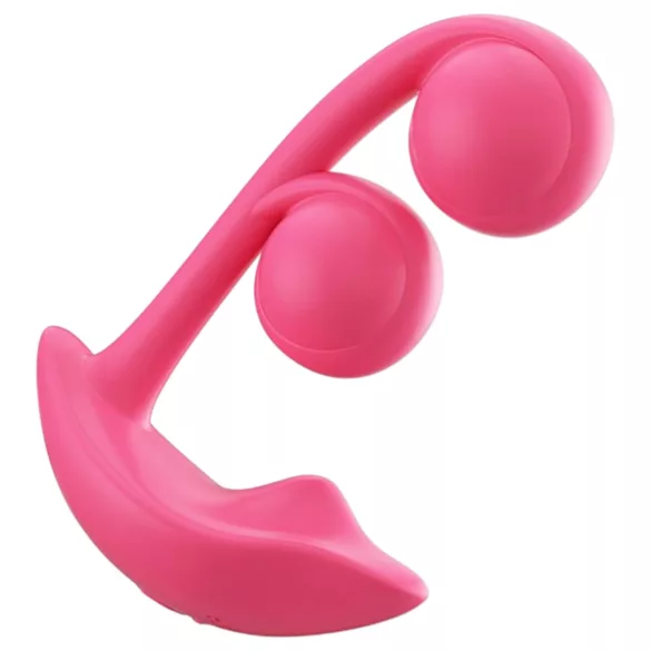 Honey Play Box Melody - appstyrt 2‑i‑1 vibrator med perler (rød)