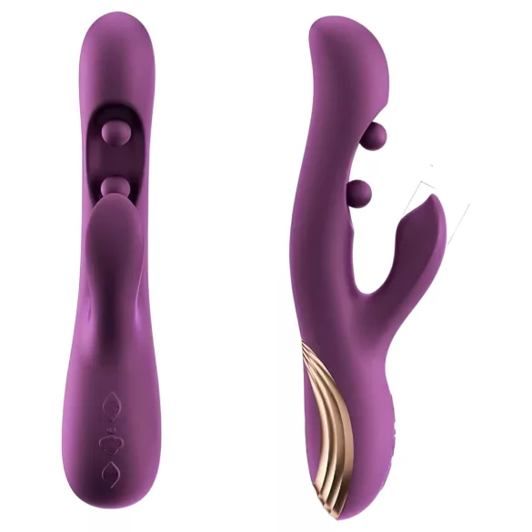 Honey Play Box Gem - App-styrt perlende G-punkt- og klitorisvibrator (lilla)
