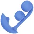 Honey Play Box Melody - App-styrt perlevibrator 2-i-1 (blå)