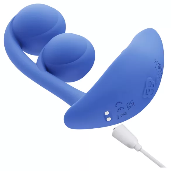 Honey Play Box Melody - App-styrt perlevibrator 2-i-1 (blå)