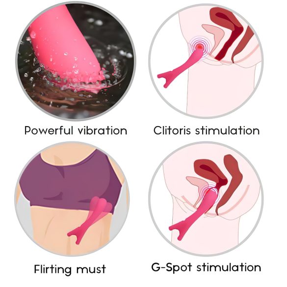 Cotoxo Eiffel Finger - oppladbar G-punktvibrator (rød)