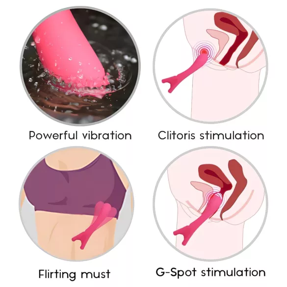 Cotoxo Eiffel Finger - oppladbar G-punktvibrator (rød)
