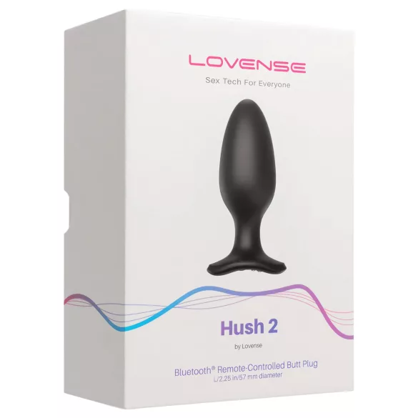 LOVENSE Hush 2 L - oppladbar liten analvibrator (57mm) - svart