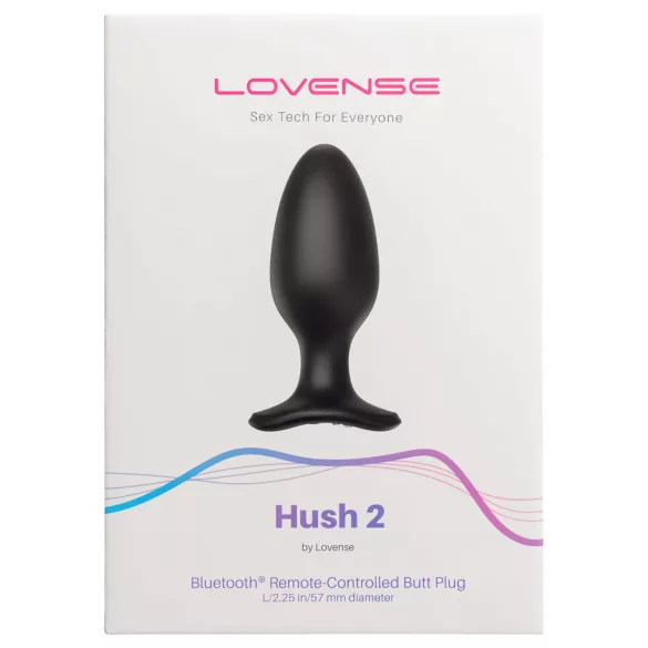 LOVENSE Hush 2 L - oppladbar liten analvibrator (57mm) - svart