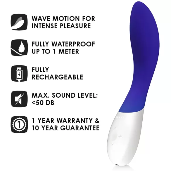 LELO Mona Wave - vanntett G-punktvibrator (blå)