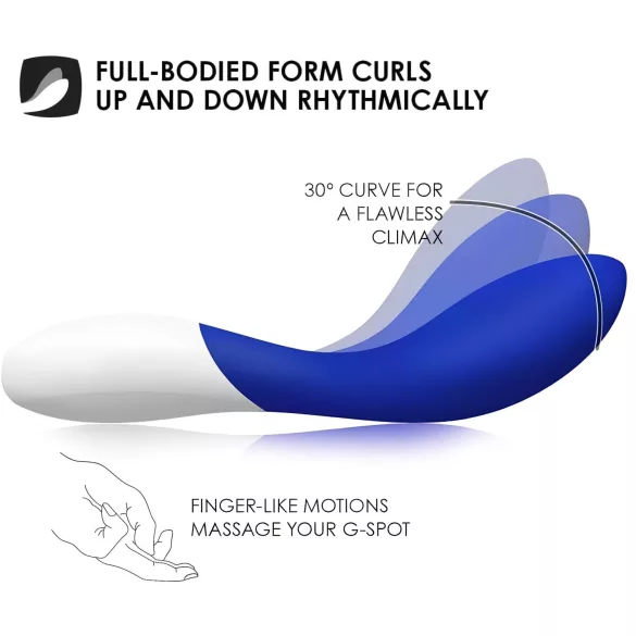 LELO Mona Wave - vanntett G-punktvibrator (blå)