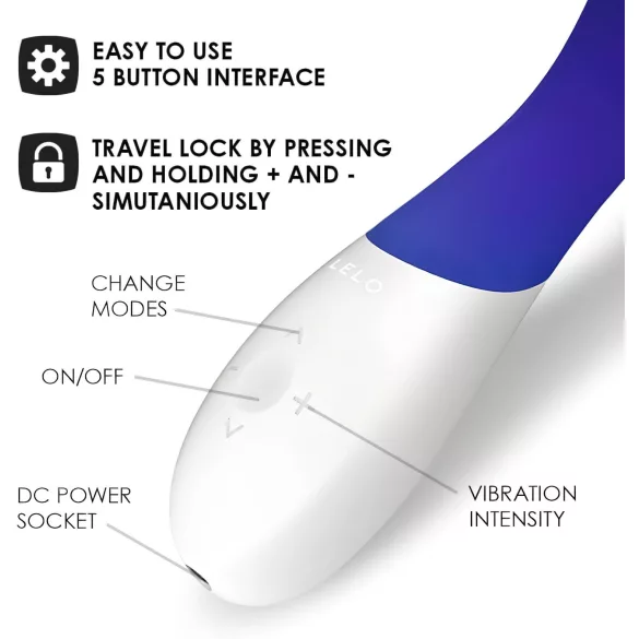 LELO Mona Wave - vanntett G-punktvibrator (blå)