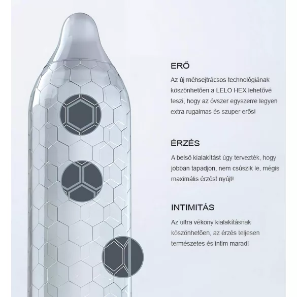 LELO Hex Original - luksus kondomer (3 stk)