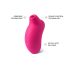 LELO Sona Cruise - clitoral stimulator with sound waves (cherry)