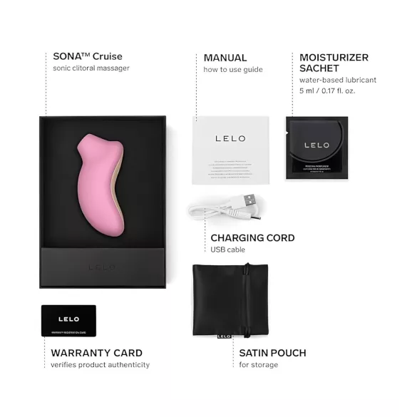 LELO Sona Cruise - lydbølge klitorisvibrator (rosa)