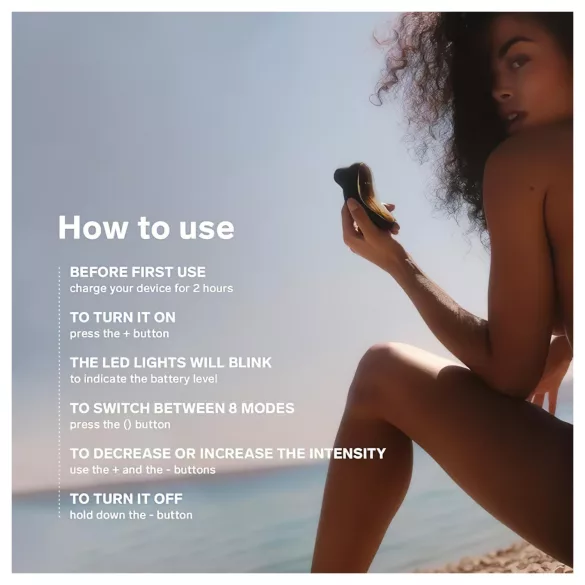 LELO Sona - lydbølge-klitorisstimulator (svart)