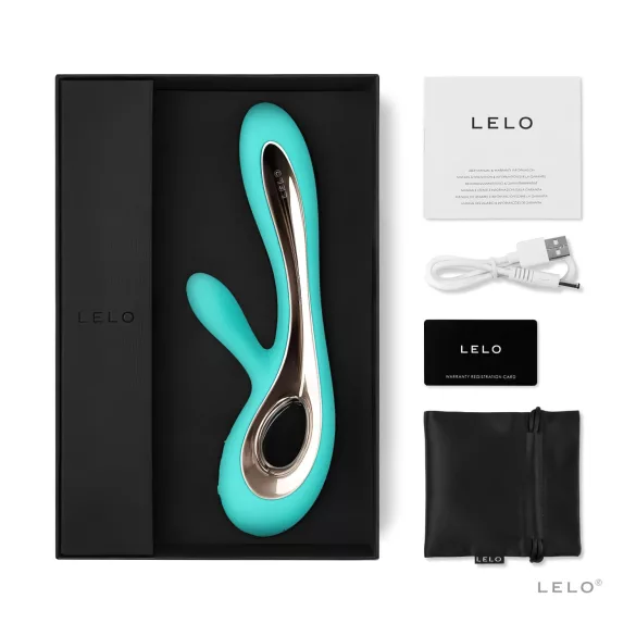 LELO Soraya 2 - vanntett vibrator med klitorisstimulator (turkis)