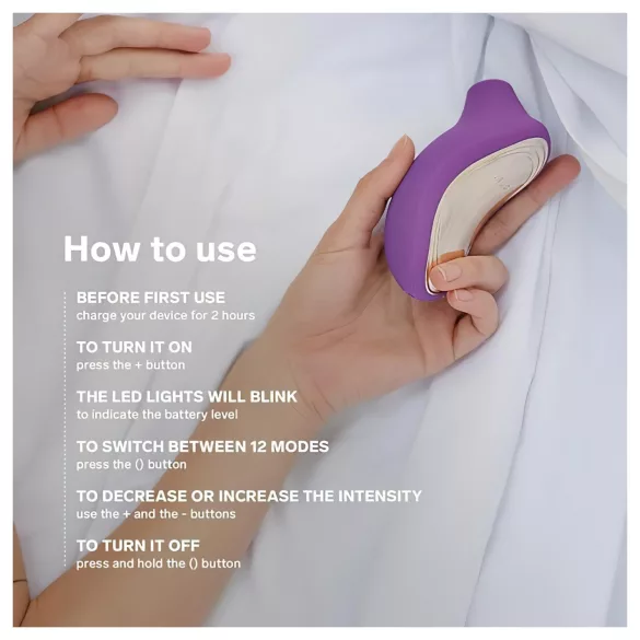 LELO Sona 2 - lydbølgestimulator for klitoris (lilla)