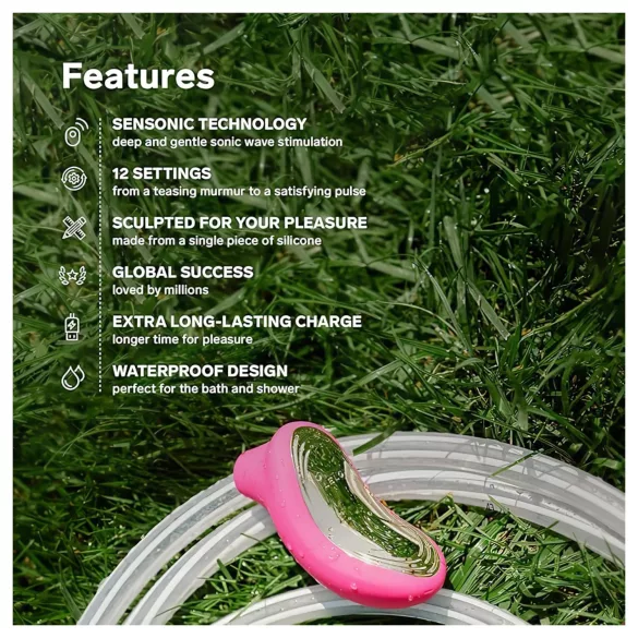 LELO Sona 2 - bølgeklitorisvibrator (svart)