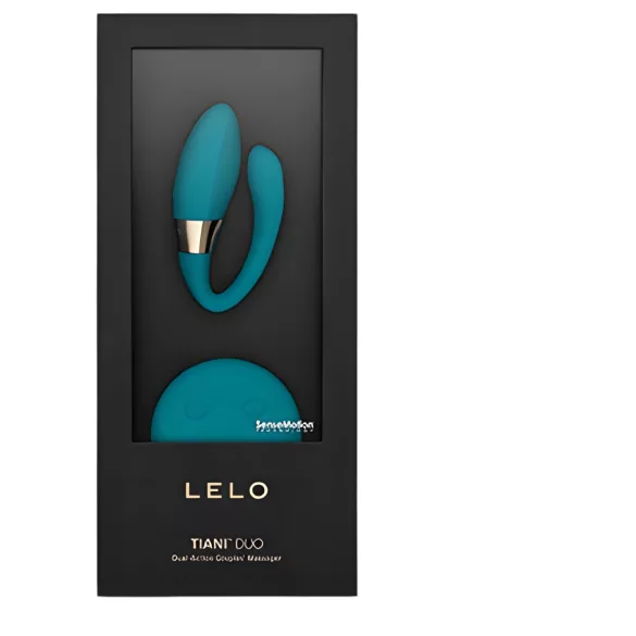 LELO Tiani Duo - Silikon parvibrator (blå)