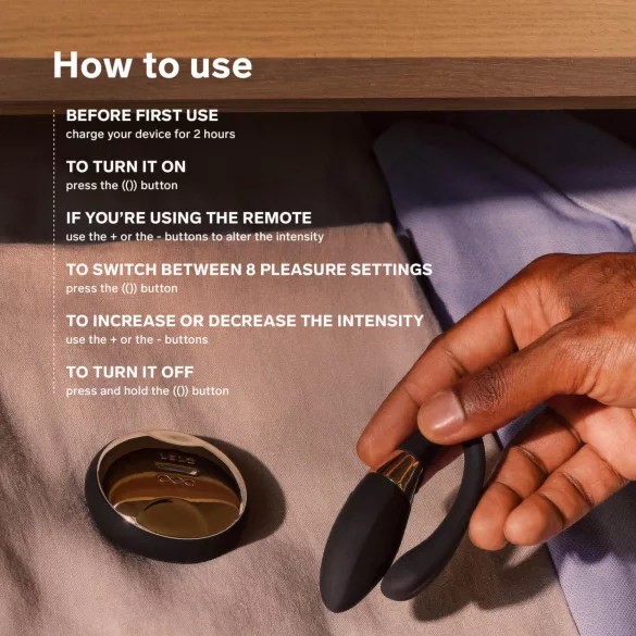 LELO Tiani Duo - Silikon parvibrator (blå)