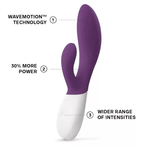 LELO Ina Wave 2 - oppladbar, vanntett vibrator (lilla)