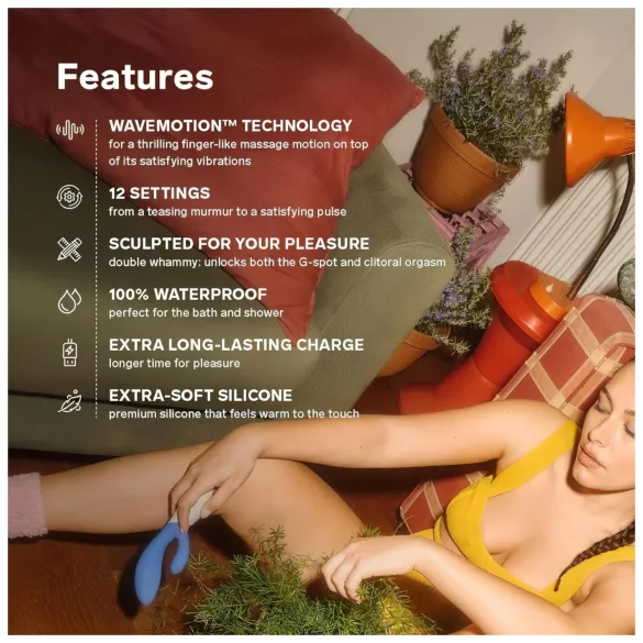 LELO Ina Wave 2 - oppladbar, vanntett vibrator (lilla)