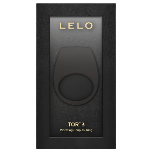 LELO Tor 3 - oppladbar, smart vibrasjonsring for menn (svart)