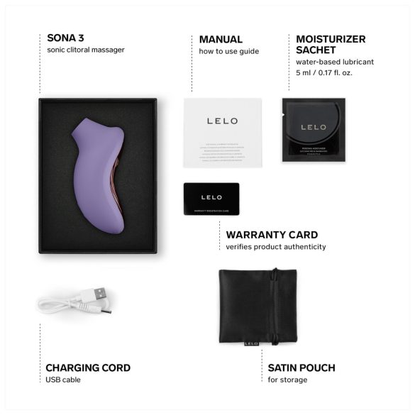 LELO Sona 3 - lydvibrerende klitorisvibrator (lavendel)