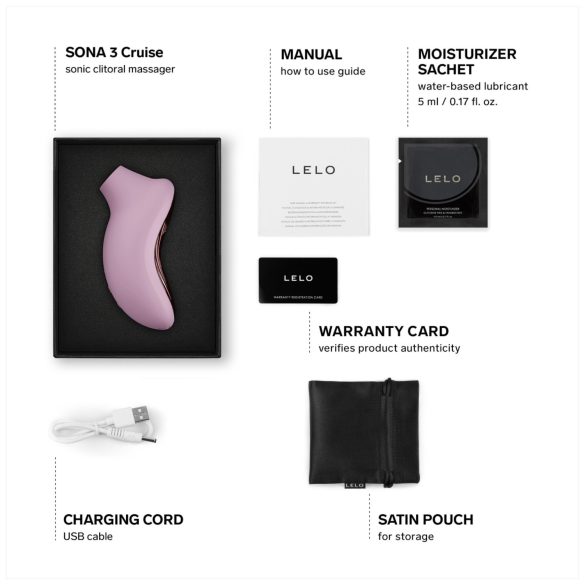 LELO Sona 3 Cruise - lydbølgestimulator for klitoris (rosa)