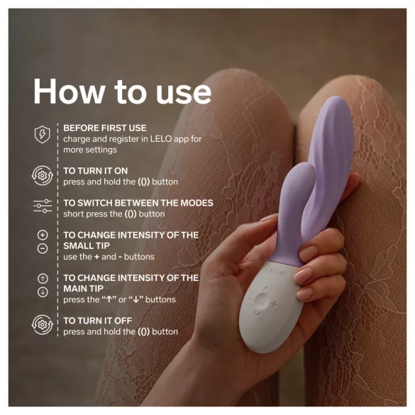 LELO INA Twist - appstyrt G-punktvibrator med klitorisstimulator (lilla)
