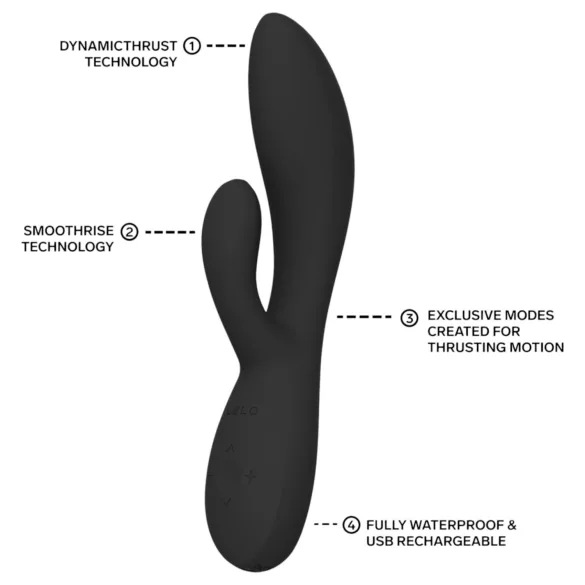 LELO - INA Thrust støtende rabbitvibrator (svart)