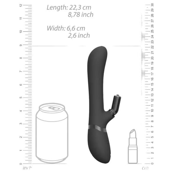 Vive Chou - 4-i-1 klitorisstimulator med arm (svart)