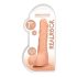 RealRock Dong 7 - naturtro dildo med testikler (17 cm) - naturlig